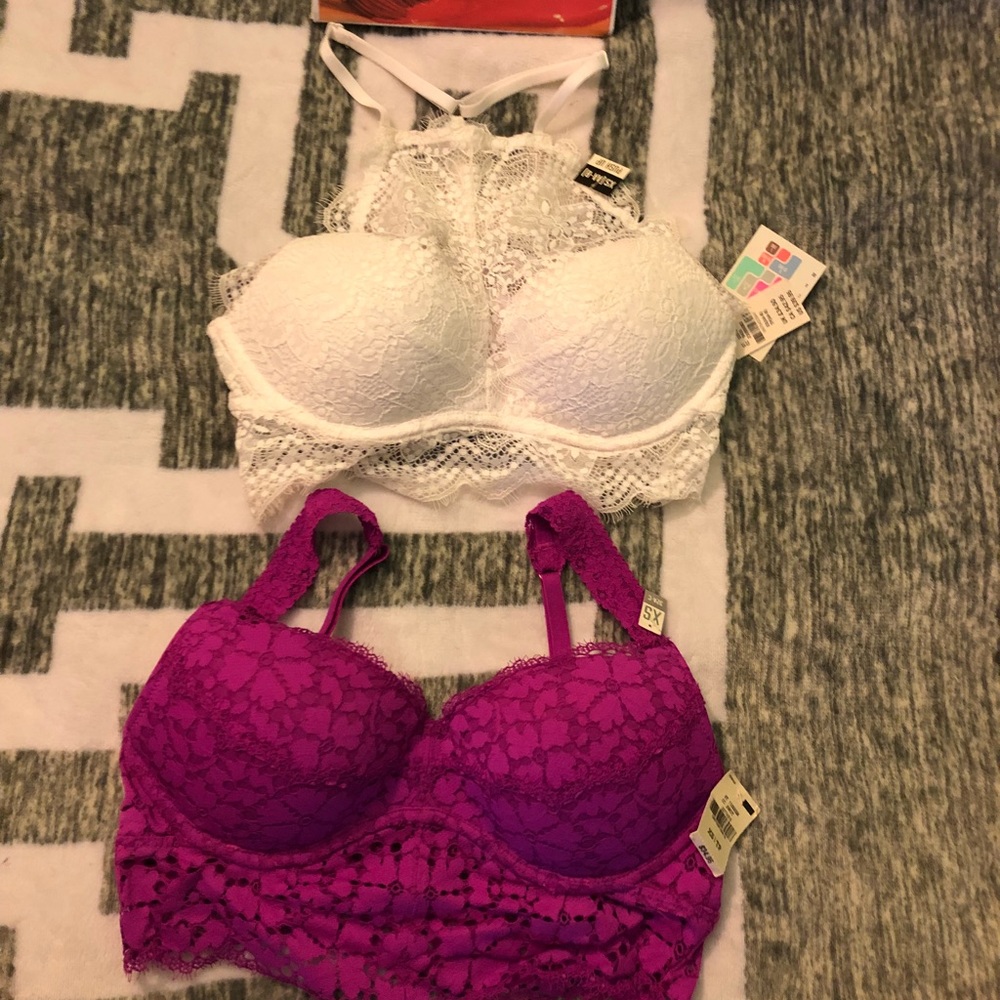 2 NEW PINK /VS PUSH-UP bra X-Small ⭐️Limited bundle deal!!⭐️
